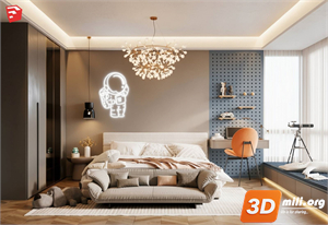 Children Room Scenes Skp FIles 